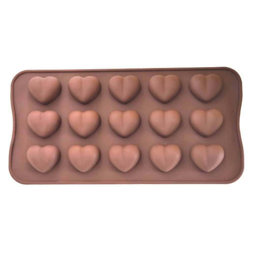 Kalp biçimli silikon çikolata kalıbı