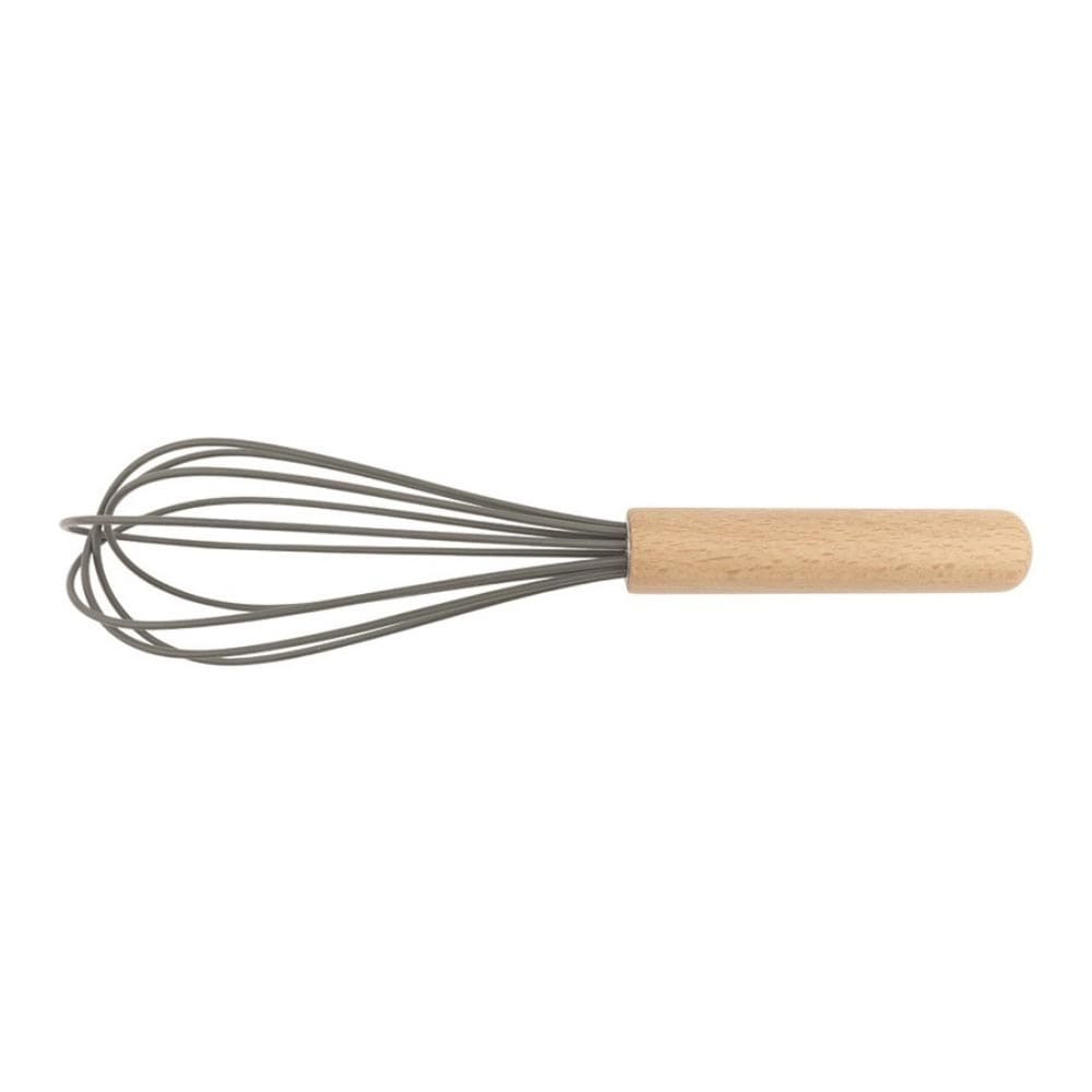 25 cm ahşap saplı silikon mutfak çırpıcısı
