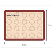 Silikon Makaron Mat 40x30 cm