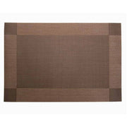 30x45 cm kahverengi çerçeve desenli PVC Amerikan servis