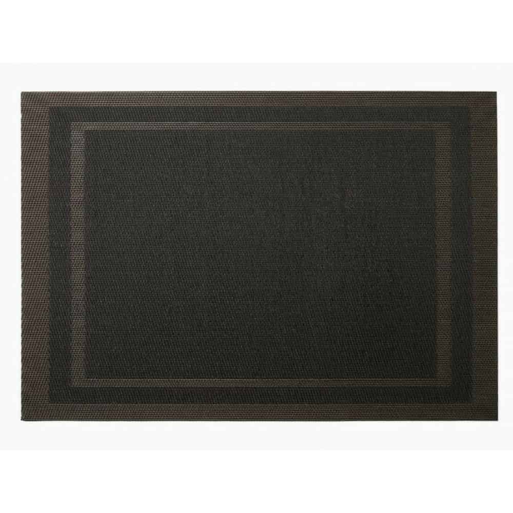 30x45 cm koyu antrasit ince çerçeveli PVC Amerikan servis