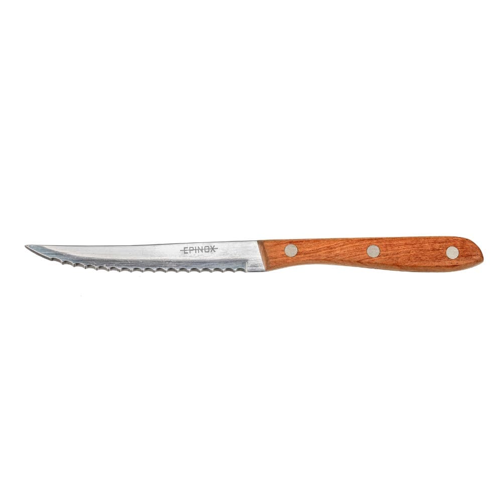 Ahşap saplı steak yemek bıçağı
