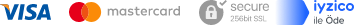 Visa, Mastercard, 256bit SSL, iyzico ile Öde